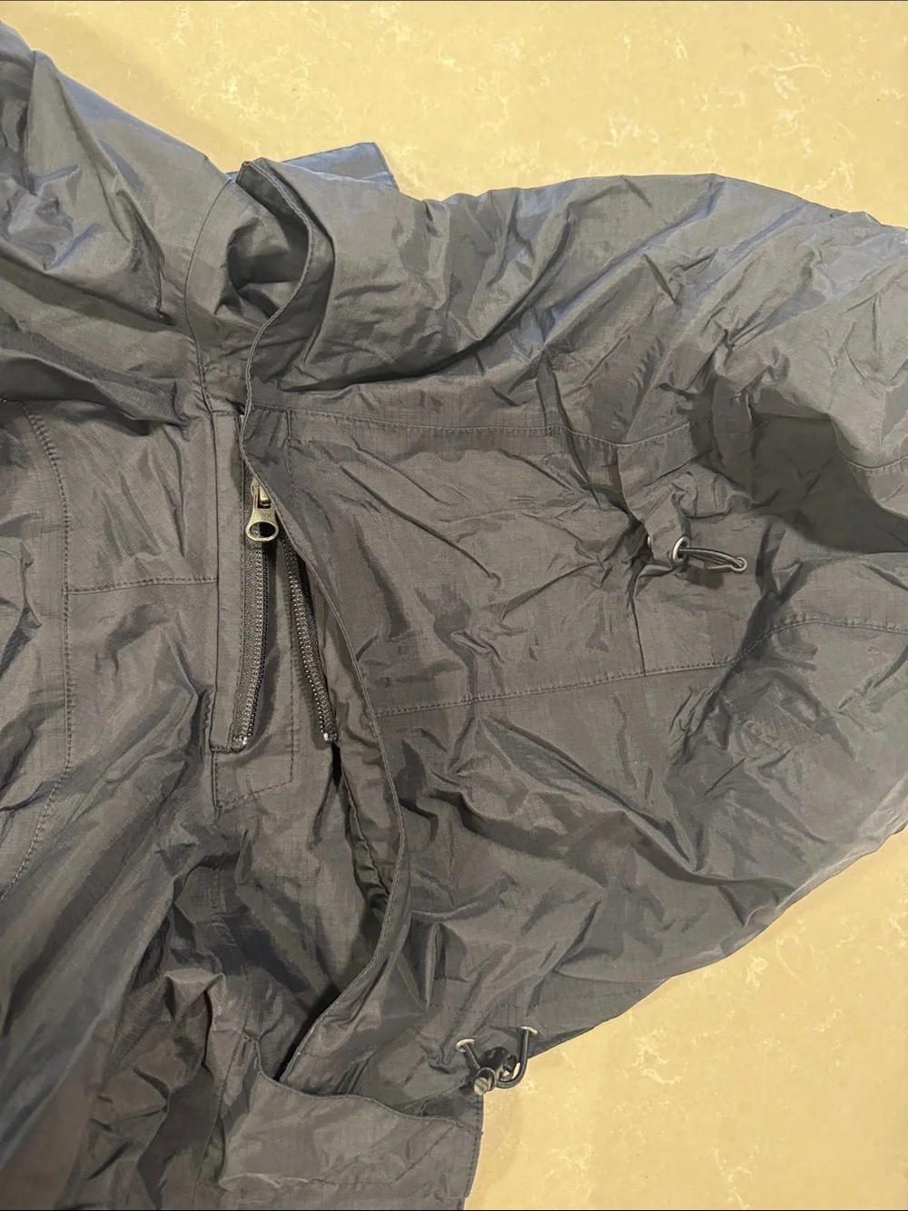 The North Face Men's Hooded Rain Jacket in Black